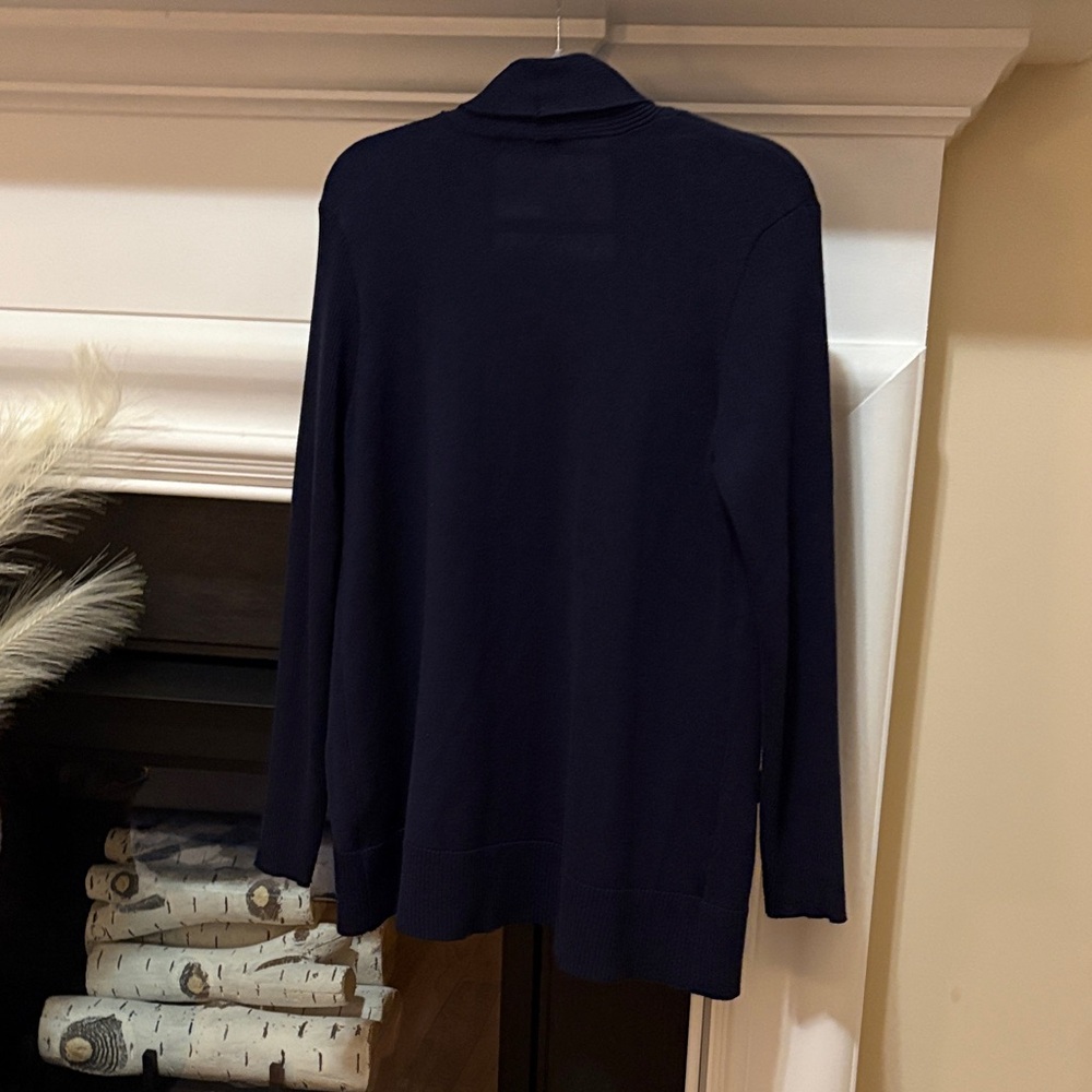 Verve Ami Deep Navy Open Front Cardigan - Picture 2 of 5